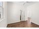 Bedroom with hardwood floors and two entrances at 55 Maple St, Charleston, SC 29403
