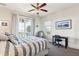 Comfortable bedroom with neutral tones, and a desk area for work or study at 67 Lost Village Trl # 4, Edisto Island, SC 29438