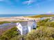 Two-story beach house with a view of sandy beach and an inlet at 67 Lost Village Trl # 4, Edisto Island, SC 29438