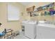 Functional laundry room equipped with a washing machine, dryer, sink, and ample storage at 67 Lost Village Trl # 4, Edisto Island, SC 29438