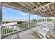 Relaxing porch showcasing beautiful views of the beach and ocean, perfect for outdoor enjoyment at 67 Lost Village Trl # 4, Edisto Island, SC 29438