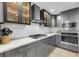 Sleek kitchen featuring modern cabinets, stainless steel appliances, and stylish backsplash at 710 W Harrison Rd, Charleston, SC 29407
