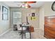 Bedroom featuring ceiling fan, a desk, and decorations for a cozy and personalized workspace at 86 Cross Timbers Dr, Summerville, SC 29485