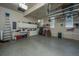 Well-lit garage features built-in cabinets, providing ample storage solutions at 1187 Out Of Bounds Dr, Summerville, SC 29485