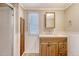 Clean bathroom with white vanity, modern fixtures, and a shower with glass door at 1210 Azalea Dr, Summerville, SC 29483
