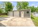 Backyard garage with roll up doors at 1210 Azalea Dr, Summerville, SC 29483