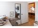 Inviting view of a home interior showing the kitchen with bar stool seating at 126-C Jungle Rd, Edisto Beach, SC 29438