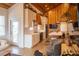 Open concept kitchen, with seating and dining area at 126-C Jungle Rd, Edisto Beach, SC 29438