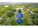 Aerial view of park showing the waterway with a fountain at 15 Dewey St, Charleston, SC 29403