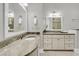 Bathroom featuring double vanities, granite countertops, and ample cabinet space at 1551 Ben Sawyer Blvd # 23, Mount Pleasant, SC 29464