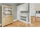 Dining area featuring custom built-ins with granite countertop at 1551 Ben Sawyer Blvd # 23, Mount Pleasant, SC 29464