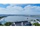 Beautiful water view showcasing community pier, waterfront, and distant horizon, offering a serene coastal experience at 1551 Ben Sawyer Blvd # 23, Mount Pleasant, SC 29464