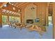 Community pavilion featuring a fireplace, picnic tables, and ample space for gatherings at 1572 Pixley St, Charleston, SC 29414
