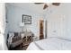 Cozy bedroom with ceiling fan, neutral decor, and closet at 1614 Prince Edward St, Mount Pleasant, SC 29466