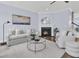Inviting living room with a cozy fireplace, contemporary decor, and hardwood floors for comfortable living at 1614 Prince Edward St, Mount Pleasant, SC 29466