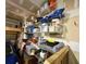Well-organized garage shelving providing ample storage space at 1736 James Basford Pl, Mount Pleasant, SC 29466