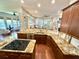 Large kitchen with granite countertops, stainless steel appliances, and a view to living area at 1736 James Basford Pl, Mount Pleasant, SC 29466