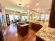 Spacious kitchen featuring an island with a gas cooktop and stainless steel appliances at 1736 James Basford Pl, Mount Pleasant, SC 29466