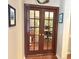 Double glass doors leading to home office with wooden desk and chair inside at 1736 James Basford Pl, Mount Pleasant, SC 29466