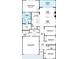 Detailed floor plan showcasing the layout of the house, including bedrooms, bathrooms, and living spaces at 2034 Mcguire Ln # 009, Hollywood, SC 29449