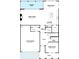 Detailed floor plan of the first floor featuring the kitchen, great room, garage, and home office layout at 2038 Mcguire Ln # 010, Hollywood, SC 29449