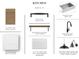 Kitchen design palette featuring light stain cabinets, quartz countertops, and matte black hardware at 2038 Mcguire Ln # 010, Hollywood, SC 29449