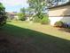 Green backyard with lush grass and surrounding greenery, providing a tranquil setting with nearby building at 2901 Dove Haven Ct # C, Charleston, SC 29414