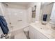Full bathroom with tub and shower, single sink and white vanity at 2901 Dove Haven Ct # C, Charleston, SC 29414