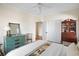 Cozy bedroom with patterned bedding and a view of a closet and doorway at 3021 Rushland Mews, Johns Island, SC 29455