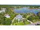 Enjoy scenic views of this exquisite home and surrounding community from this stunning aerial shot at 314 Commonwealth Rd, Mount Pleasant, SC 29466