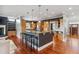 Spacious kitchen with a large island, granite countertops, and wooden cabinets at 314 Commonwealth Rd, Mount Pleasant, SC 29466