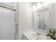 Neutral bathroom with a large mirror, vanity, and a shower curtain at 350 Arlington Dr, Charleston, SC 29414