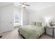 Comfortable bedroom with an arched window and decorative bedding at 350 Arlington Dr, Charleston, SC 29414