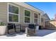 Covered patio with furniture and outdoor seating offer comfortable space for backyard relaxation at 350 Arlington Dr, Charleston, SC 29414