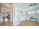 View of a home office with hardwood floors and bright natural light at 419 Whispering Breeze Ln, Summerville, SC 29486
