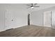 Bedroom with ceiling fan, ensuite bathroom, and closet at 4301 Trevor St, North Charleston, SC 29420