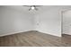 Bright bedroom features a ceiling fan and neutral walls at 4301 Trevor St, North Charleston, SC 29420