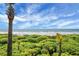 Expansive beach view, featuring lush green vegetation, blue umbrellas and soft sand against a partly cloudy skyline at 4319 Sea Forest Dr, Kiawah Island, SC 29455