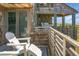 Inviting deck with seating and ocean views, providing a perfect spot for outdoor relaxation at 4319 Sea Forest Dr, Kiawah Island, SC 29455