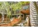 Beautiful condo entrance with wooden stairs, providing easy access to ocean building villas at 4319 Sea Forest Dr, Kiawah Island, SC 29455