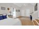 Vaulted bedroom featuring white walls, neutral decor, and staircase to the right at 1001 Foxcroft Rd, James Island, SC 29412
