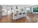 Bright kitchen with white cabinets, stainless steel appliances, and a spacious island for gathering at 1001 Foxcroft Rd, James Island, SC 29412