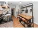 Classic kitchen featuring a butcher block island, stainless appliances, and a view of a walk-in pantry at 104 Clover St, Summerville, SC 29483