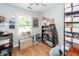 This office features natural light and charming decor, creating a perfect workspace at 104 Clover St, Summerville, SC 29483