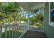 Charming balcony with white railings overlooking lush greenery at 109 Gray Pine Ln, Summerville, SC 29483