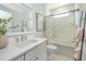 Bright bathroom featuring a tub, subway tile surround, and modern fixtures at 109 Gray Pine Ln, Summerville, SC 29483