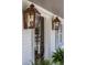 Stylish front entrance showcasing elegant lanterns, a wood door, and beautiful trim details at 1199 Island View Dr, Mount Pleasant, SC 29464