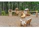 Community playground with climbing structures, slides and other play equipment at 127 Seaton St, Summerville, SC 29486