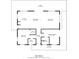 Floor plan showing layout of the home with key measurements for rooms and spaces at 128 Palmetto Blvd, Edisto Beach, SC 29438
