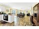 Open-concept space with water views and comfortable furnishings at 128 Palmetto Blvd, Edisto Beach, SC 29438